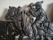 Powóz z końmi - odlew żeliwny 