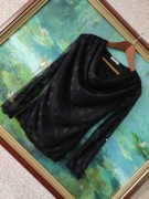 elegancka kobieca tiulowa zwiewna wieczorowa sexy bluzka 