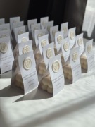 Eleganckie podziękowanie gości CHRZEST KOMUNIA ŚLUB świeczki mini bubble