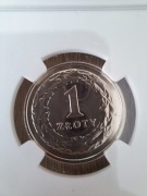 1 złoty 2008 NGC MS66