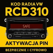 Kod radia VW RCD310 – Szybka cyfrowa aktywacja PIN (Volkswagen)