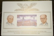 Bloczek polska 1987 Jan Paweł II  Jaruzelski 10szt