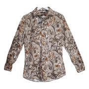 Męska koszula z guzikami Devred 1902 Extra Slim Fit w kwiaty r. M