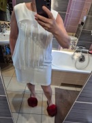 Sukienka elegancka z frędzlami rozm. M firmy Sempre nowa 