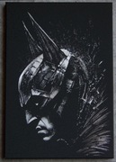Batman Obraz ręcznie grawerowany na blasze... Staloryt