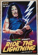 Metallica Kirk Hammett Ride The Lightning plakat