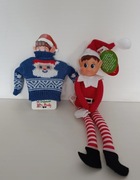 Psotny Elf on the shelf elf badly behaving elf ubranko sweter