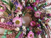 Piękny wrzosowy wianek. Handmade 