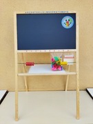 TABLICA drewniana MAGNETYCZNA kredowa 2w1 ZEGAR