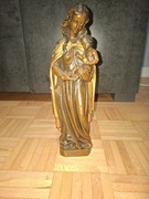 Figurka Matki Boskiej z wosku