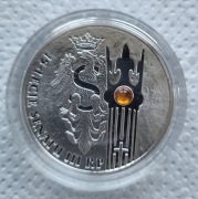 Moneta 20 zł 2004 r. 15. lecie Senatu III RP, folder