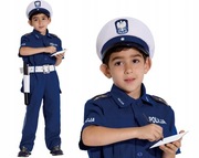 STRÓJ POLICJANT DROGÓWKA KARNAWAŁ KOSTIUM 152