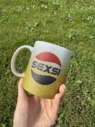 Kubek brokat ombre 330 ml sexsi