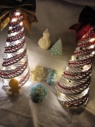 Choinki z wikliny papierowej 