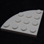 4178429/30565 Lego PLATE 4X4, 1/4 CIRCLE 2szt