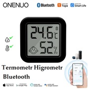 Termometr Higrometr czujnik temperatury Smart Bluetooth TUYA LCD czarny