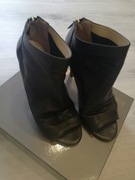 BOTKI GINO ROSSI ROZ. 39 CZARNE peep toe