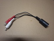 Kabel przewód rca cinch 5din 20 cm nowy