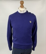 Paul Smith sweter S/M unisex fioletowy, bawełna + wełna, guziki
