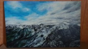 Obraz olejny "Tatry" ręcznie malowany 50x80
