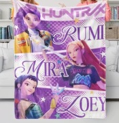 Koc 150x200 kpop demon hunters huntrix łowczynie Demonów 