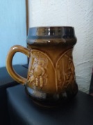 Kolekcjonerski kufel ceramiczny PRL Mirostowice Vintage Polskie Wzornictwo