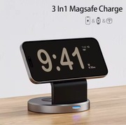 ŁADOWARKA INDUKCYJNA BEZPRZEWODOWA SZYBKA 3W1 DO iPhone/Apple Watch/AirPods