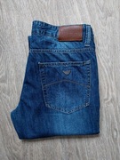 Armani Jeans spodnie jeansowe jeansy dżinsy damskie klasyczne proste 34