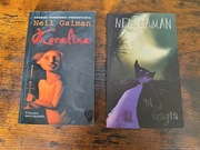 NEIL GAIMAN - Komplet 2 książek:  KORALINA, M JAK MAGIA - st.bdb