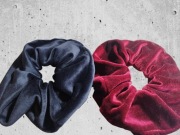 Gumka welur miękka scrunchi frotte dresówka 