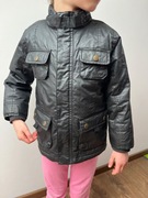 Zimowa kurtka H&M 110-116 cm ciepła z futerkiem jesień zima wodoodporna