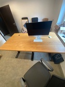 Biurko regulowane elektrycznie dębowe biurowe - 180X100