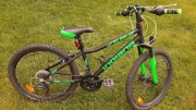 Rower Indiana Rock Jr 24 czarno zielony