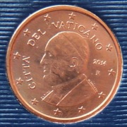 WATYKAN  2014 5 CENTÓW UNC !!!!!!!!!!