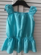 śliczna bawełniana bluzka top z haftem r. 86