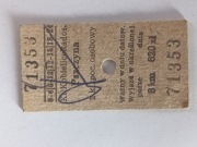 Stary bilet PKP Kobielice-Radostowice Pszczyna 8 km  620 zł  hiperinflacja!