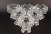 Fińskie szkło - zestaw 6 pucharków 1960/70 IITTALA - jak Medusa Drost