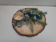 Nowy stroik ozdoba świąteczna rękodzieło świecznik 