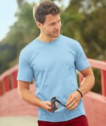 T-shirt gładki kolor błękitny FRUIT of the LOOM