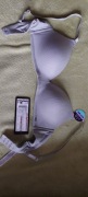 Biustonosz szary miękki t-shirt bra 75B, 75A 