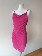 Brokatowa sukienka różowa