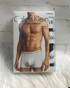 Calvin Klein bokserki męskie 3-pack czarne nowe bawełna M logo komplet