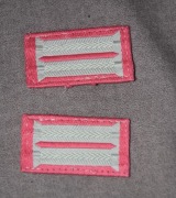 2 pary kołnierzy Bundeswehry wojskowego przeciwlotniczego w kol. koralowym 