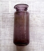 Wazon szklany PRL antico Spółdzielnia Kamionka Łysa Góra proj. W. Sawczuk