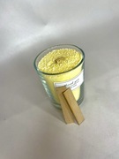 Świeca sypana z wosku palmowego „Citrus Matcha” –pojemnik okrągły