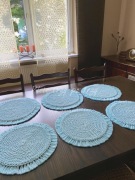 Podkładka na stół boho pod talerz ze sznurka 