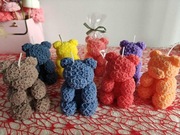 Świeca sojowa, zapachowa, wolnostojąca "średni miś"