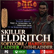 Diablo 2 Resurrected Eldritch skiller GC SK plain Warlock Runeword Ladder