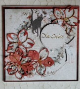 Kartka ręcznie robiona dla kobiety miłośniczki kotów