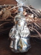 PRL  LALECZKA DUŻY Mikołaj szklana bombka ręcznie malowana 